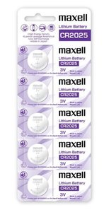 Maxell - Maxell -CR2025 日本製鈕扣電池 5粒卡裝