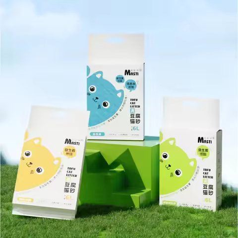 Deodorizing Cat Sand 6L Probiotic Pet Litter Quickly Clumping Flushable Toilet Natural Kitty Litter 