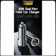 ESSAGER Car Charger Fast Charging LED Light USB Type C Port 89W - ES-CC16