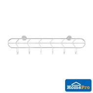 HomePro KECH Kitchen Bar With 6 Hook Stainless Steel W44.9xD8.5xH4 Cm Silver