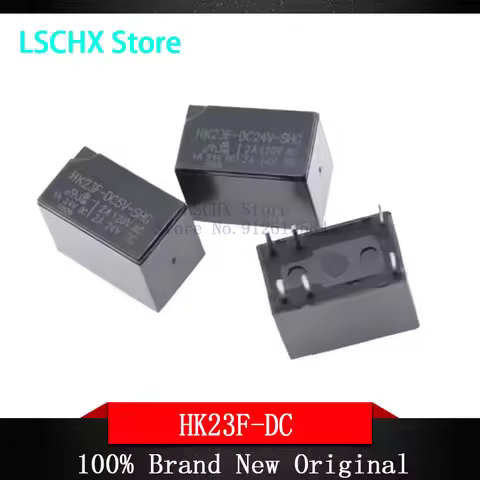 5PCS/LOT HUIKE Relay HK23F HK23F-DC5V-SHG HK23F-DC12V-SHG HK23F-DC24V-SHG Volt Power Relay 5V 12V 24