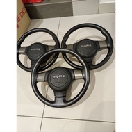 Momo euro daihatsu steering wheel siap airbag boom  Kenari/Kelisa/Myvi/viva/Kembara .