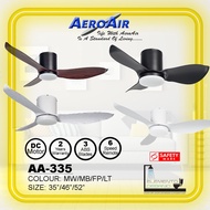 Aeroair AA-335 DC Motor Ceiling Fan with Led light 35/46/52 inch