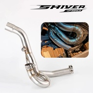 Motorcycle Exhaust Muffler Link PipeFor Aprilia Shiver 750 2008 - 2017  SL750 / GT Shiver 750 exhaus