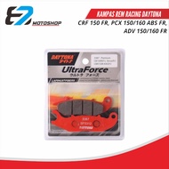 5361 Racing Brake Pads Daytona Lapinus Fiber CRF 150 FR, PCX 150/160 ABS FR, ADV 150/160 FR