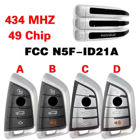 CN006133 Original FCC N5F-ID21A for BMW G Classis CA CG Smart Remote Control Key 4/3+1 triple key IC