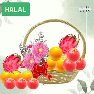 HA0015 - [Halal] Floral Harvests Fruits Hamper | Wellness Singapore Hamper | Health Hamper | Get wel