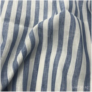 Striped Fabric linen Fabric Yarn-Dyed Linen Top Linen Fabric Pure Linen Natural 20MR
