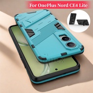 1+ OnePlus Nord CE4 Lite 5G Hidden Bracket Stand Holder Phone Case Shockproof Soft TPU Hard PC Casin