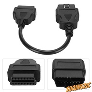 SUQIN52IC Diagnostic Extender Cable, Compatible ABS OBD2 Extension Cable, 0./0.98ft 16 Pin Male to 1