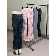 / Cutbray Leggings Women's Yoga Pants Basic High Waist Cutbray Pants Women's Flare Pants