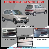 PERODUA KANCIL MODEL 850 (FOR LAMPU PETAK) FULLSET SKIRTING(FRONT SKIRT,SIDE SKIRT,REAR SKIRT) PU GE