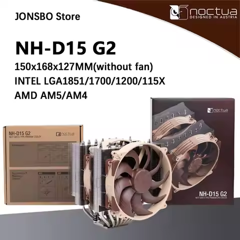 Noctua NH-D15 G2 8 heat pipe computer radiator,With 2 NF-A14x25r G2 PWM/NM-SD1 screwdriver and NT-H2