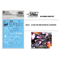 DL MODEL DECAL GN11 1/100 GN-008 SERAVEE GUNDAM