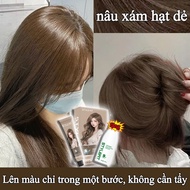 Free Hair Dye Tools Ammonia-Free Formula Chestnut Gray Brown Plant Extract Formula,Hair Dye