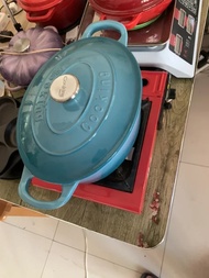 28cm Enameled Cast Oval Dutch Oven For Braising Broiling Bread Baking 5l Saucepan Kitchen Utensil Ca