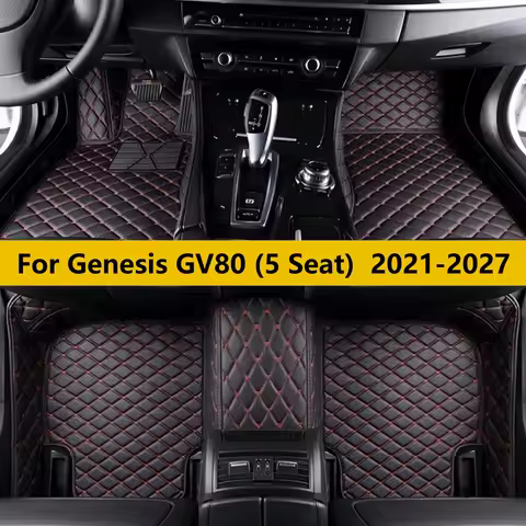 5 Seat Car Floor Mats For Genesis GV80 Hatchback 2021 2022 2023 2024 2025 2026 2027 For Hyundai Tucs
