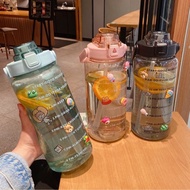 Reminder Drinking Bottle Motivational Time Marker/ 2L 2 Liter Gym Bottle/ Sports Bottle/ Unisex Adul