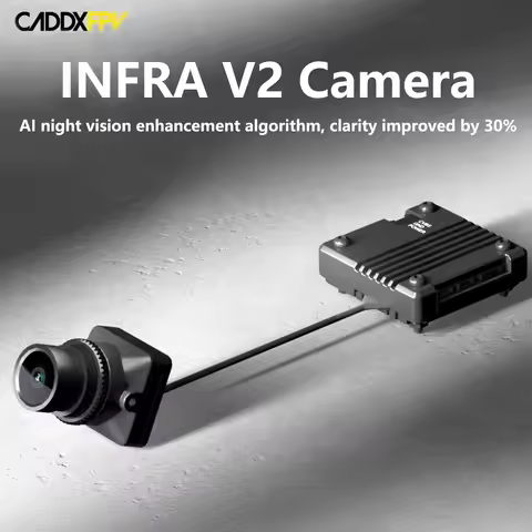 CADDXFPV Infra V2 Analog FPV Camera 0 Lux No-Light Night Vision 1500TVL Super WDR 131.6Β° FOV B&W Sen