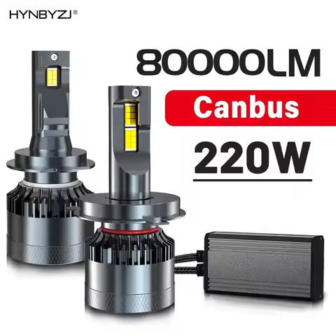 HYNBYZJ 220W H7 H4 Led Canbus 80000LM Car Headlights H1 H8 H11 9005 HB3 9006 HB4 9012 Hir2 LED Bulb 