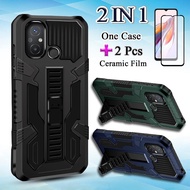 2 IN 1 For Redmi 12C Case High face value Hard Case Protection Camera With Ceramic Protector Screen