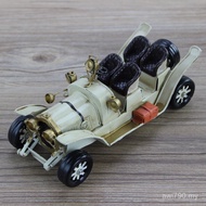 Model Nostalgic White Retro Crafts Tin Car Model Creative Photo Studio 506 Classic Car Decoration Me