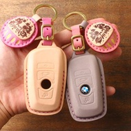茶皮 BMW 寶馬汽車鑰匙皮套 F10 F20 F30 F31 E60 X3 X1 客製化