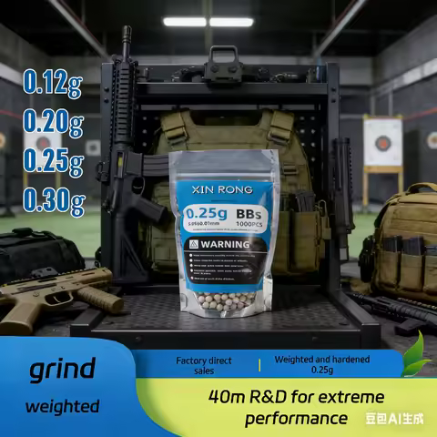 High Quality Airsoft Ammo 5.95mm BBs 0.2g/0.25g 1000 Rounds Paintball Bullets Tactical Strike Ball f