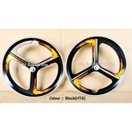 20" Rim  ALLOY tiga batang HTG  sesuai untuk basikal lajak dan non Lajak