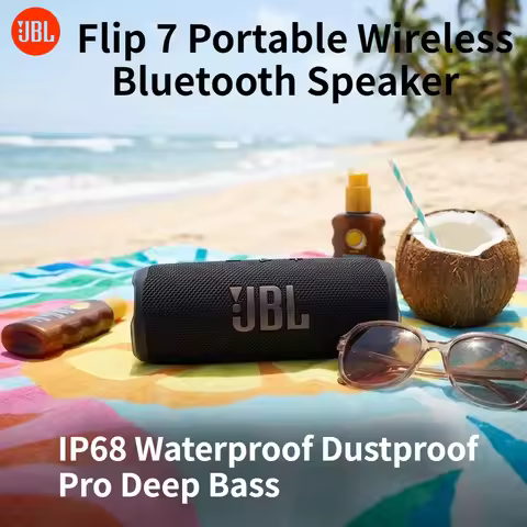 JBL Flip 7 Portable Wireless Bluetooth Speaker IP68 Waterproof Dustproof Deep Bass Music Player Outd