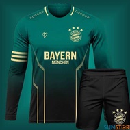 Bayern Munich Unique Moss Green S04 – Long Sleeve Football Shirt - New High Quality Men's and Women'