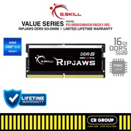 G.SKILL Ripjaws DDR5 SO-DIMM 5600MHz CL46 RAM - 16GB/32GB/48GB (Limited Lifetime Warranty)