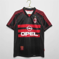 AC Milan jerseys football jerseys short sleeves classic nostalgic mens AC home and away jerseys tops