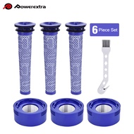 6pcs Filter Set Brush Washable & Reusable For Dyson Absolute Animal Motor head V6 V7 V8