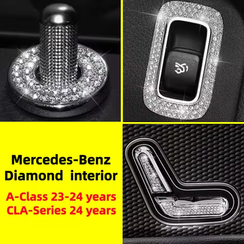 For Mercedes Benz 24 A-Class A200L A180L A260L CLA200 W177 Air Conditioner Vent Ring Central Control