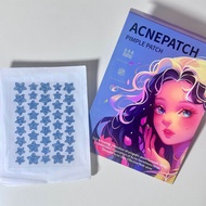 Shiny Star-shaped Male Female Universal Acne Patches Water Gel Deoxyribonucleic Acid Absorbing Patch