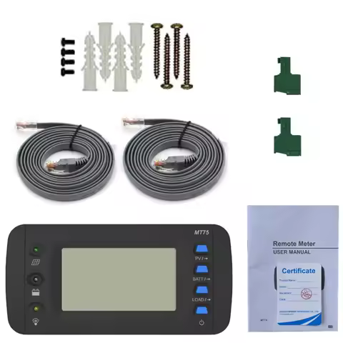 MT75 Remote Meter 4.7 Inch LCD Monitor For EPEVER Solar Charge Controller And Inverter System Status