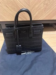 Saint Laurent YSL Sac de Jour Tote Bag 鱷魚皮 風琴袋