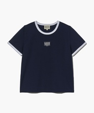 เสื้อยืด Marithe W CLASSIC LOGO RINGER TEE