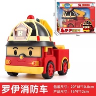 Genuine poli Deformed Sheriff poli Police Car poli Roy Children's Toy Car Set Fire Rescue Vehicle Bo