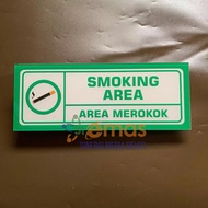 Smoking Area Acrylic Board | Smoking Area Acrylic | Patch Warning Signs | Acrylic Room Name