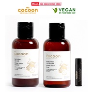 Combo Gel rửa mặt bí đao Cocoon 140ml + Toner bí đao Cocoon 140ml + Son dưỡng dầu dừa Bến Tre Cocoon