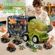 Dinosaur Truck Toy Simulated Dinosaur Car Model Tyrannosaurus Rex Container Boy's Birthday Gift