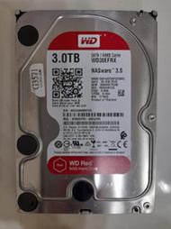 WD 紅標 3TB 桌上型 SATA3 硬碟 使用時數30000多小時