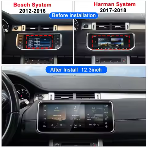For Land Range Rover Evoque L538 Android 13 2012 to 2018 Car Radio Multimedia Player GPS Navigation 