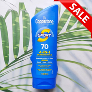 (Coppertone®) Sport 4-in-1 Performance Sunscreen Lotion 207 ml กันน้ำ SPF30 / SPF50 / SPF70 [80% OFF