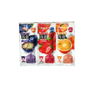 Konjac Blike jelly pack of 3 flavors strawberry, orange, blueberry