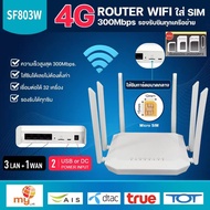 เราเตอร์6เสาใส่ซิม 300Mbps4G/5G Router6เสา รองรับ4G 5Gชาร์จสายusbได้ ใช้ในรถ พวกพาสะดวกรองการใช้งานส