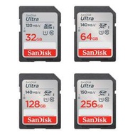 SanDisk Ultra 32G 64G 128G 256G SD卡 相機記憶卡 UHS-I 速度140MB