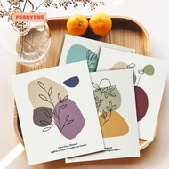 PEONYTWO Swedish Dishcloths, Durable Colorful Cellulose Sponge Cloth, High Quality Printing Reusable